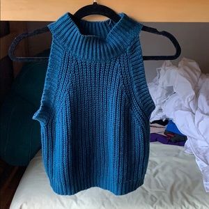 Blue tank sweater